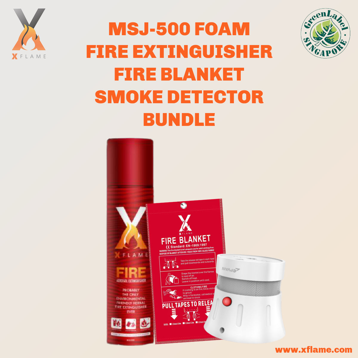 XFLAME Home Fire Protection Bundle 1